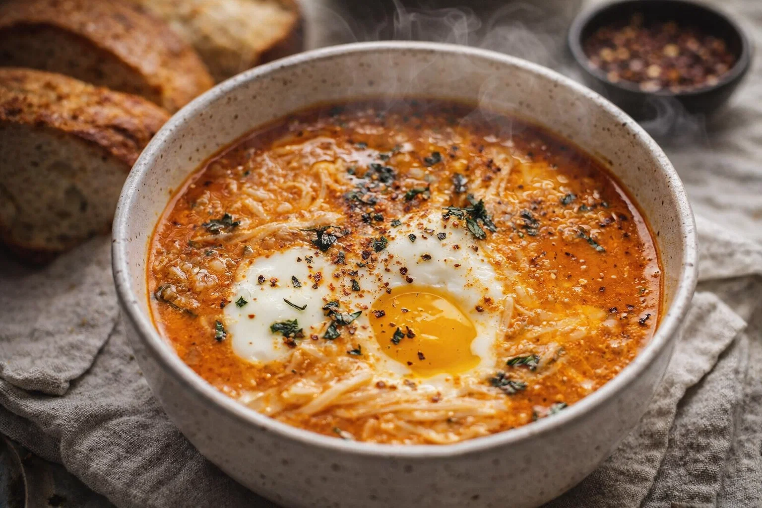 Cozy Spanish Garlic Soup Recipe