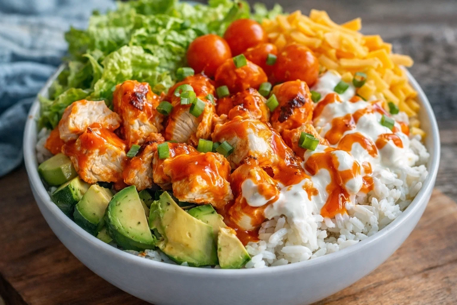Easy Buffalo Chicken Protein Bowl