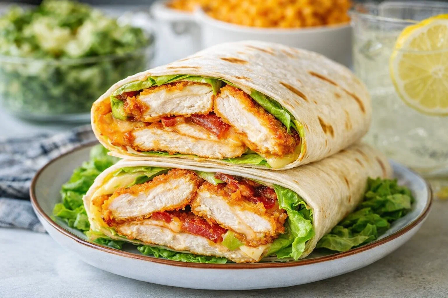 Easy Chicken Bacon Ranch Wrap