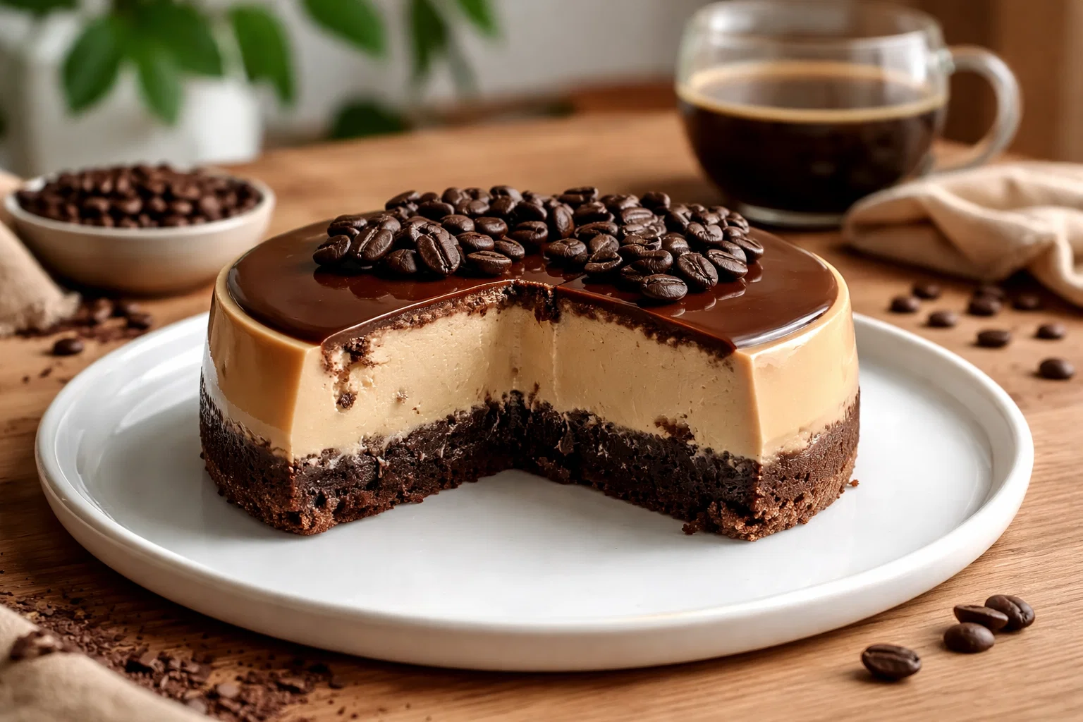 Tasty Coffee Brownie Cheesecake Dessert