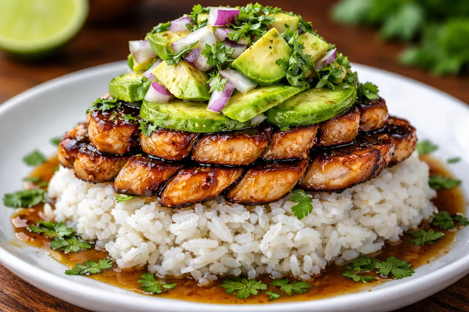 Tasty Honey Lime Chicken Stack