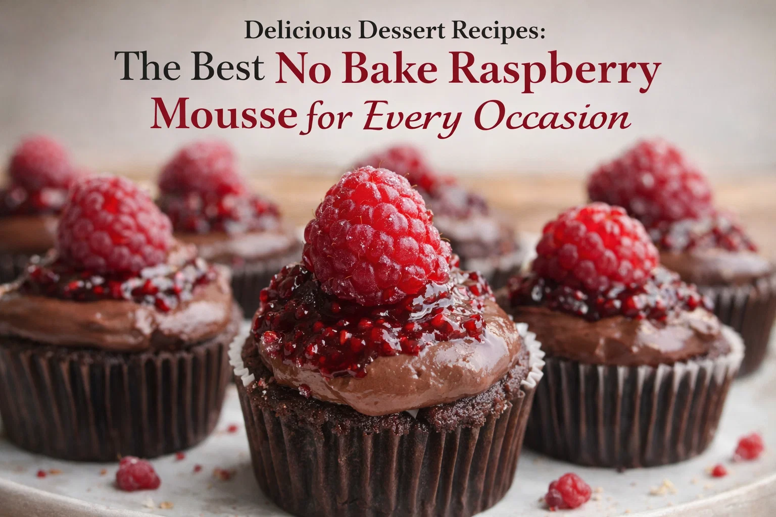 The Best No Bake Raspberry Mousse