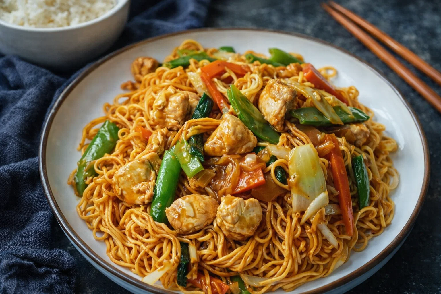 Easy Chicken Chow Mein Dinner