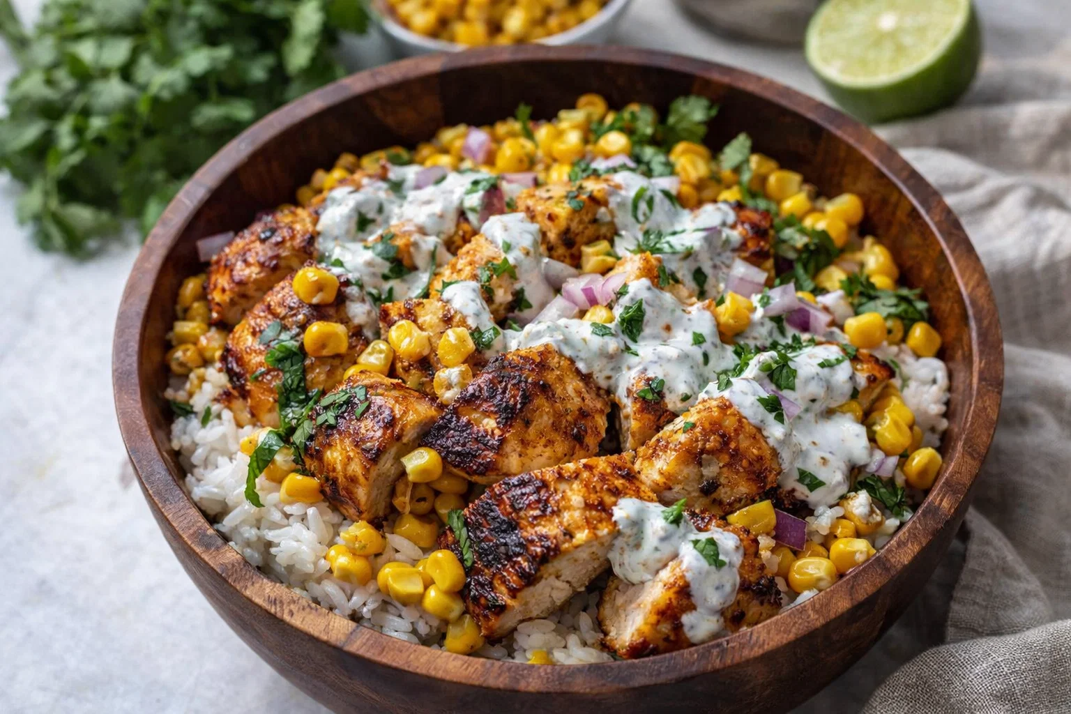 Easy Street Corn Chicken Bowl