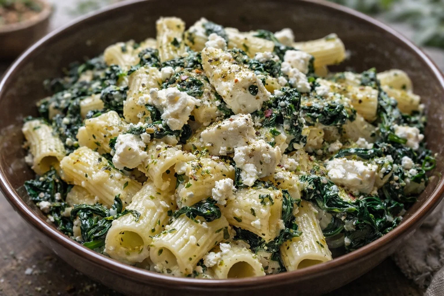 Easy Spinach And Feta Pasta Recipe