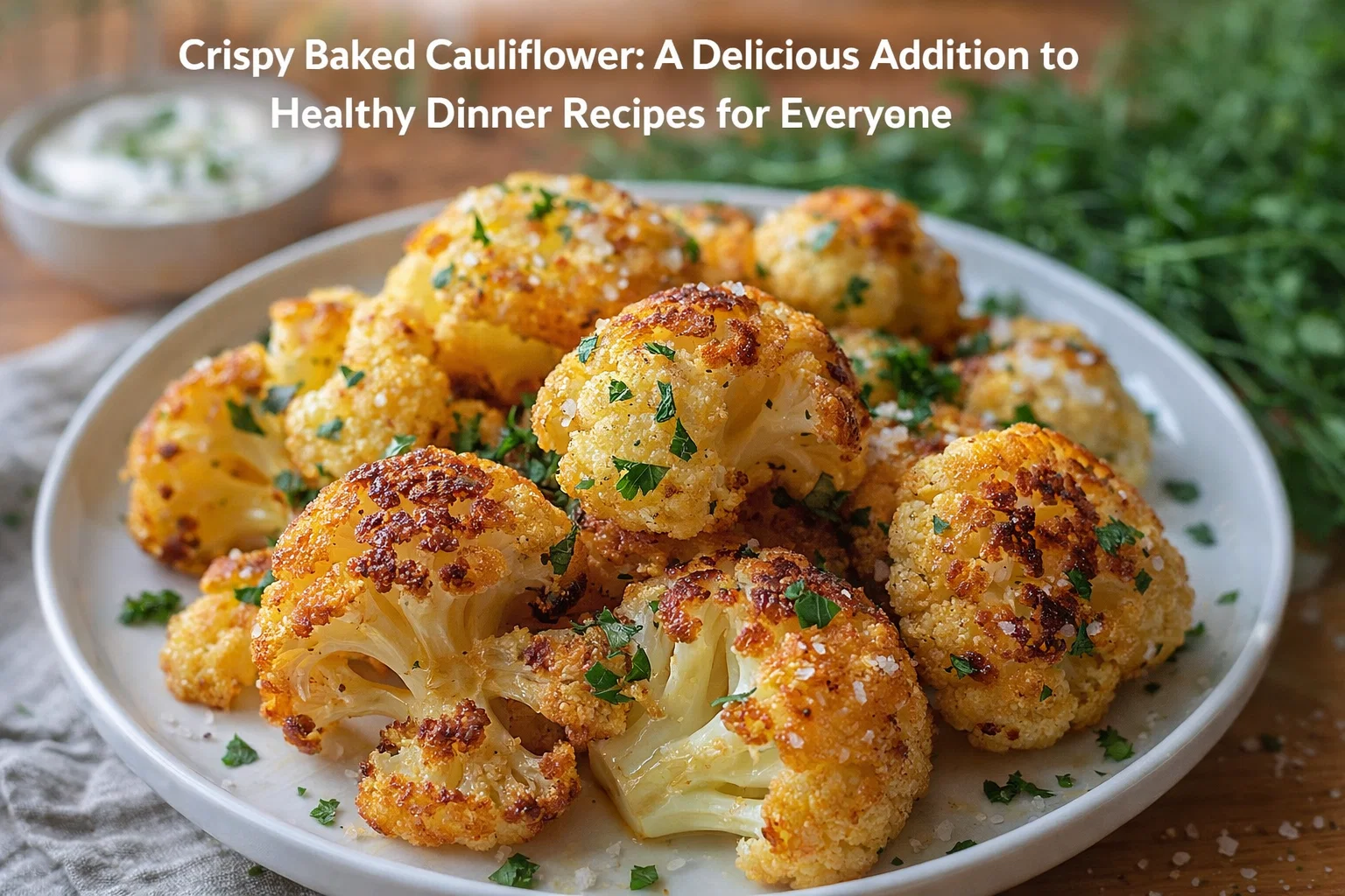 Tasty Baked Cauliflower Crispy Healthy Side