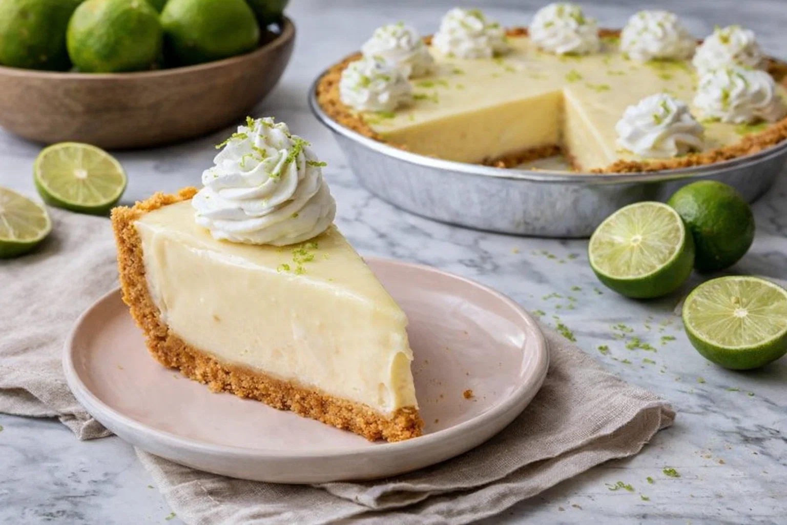 Quick Greek Yogurt Key Lime Pie