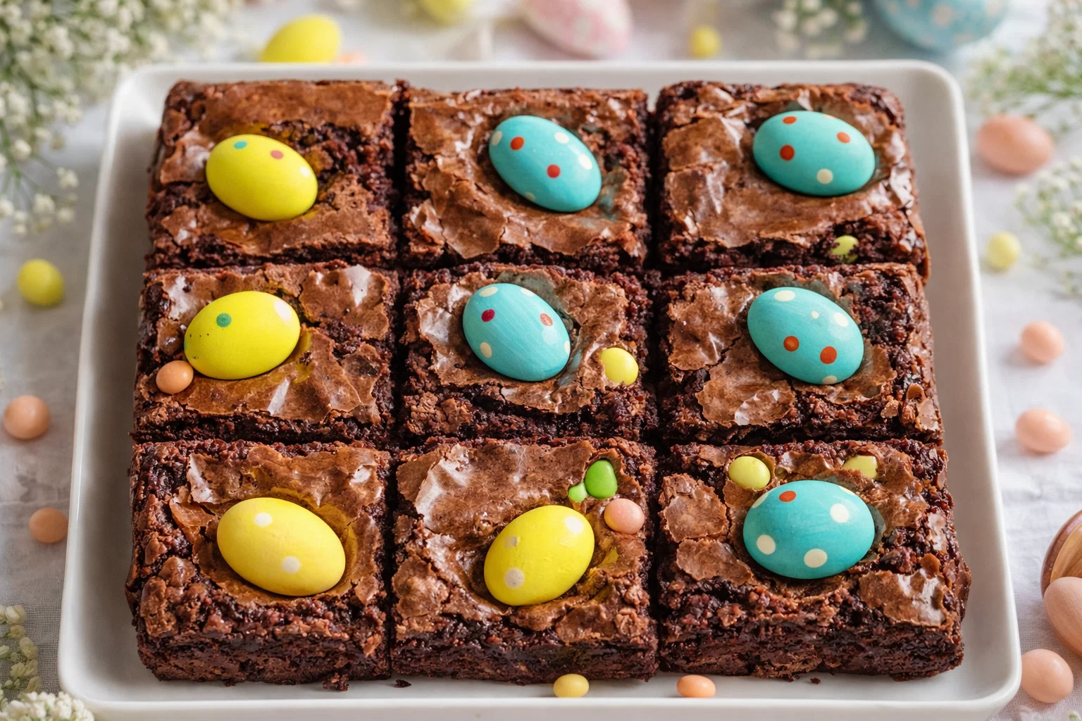 The Best Easter Mini Egg Brownies