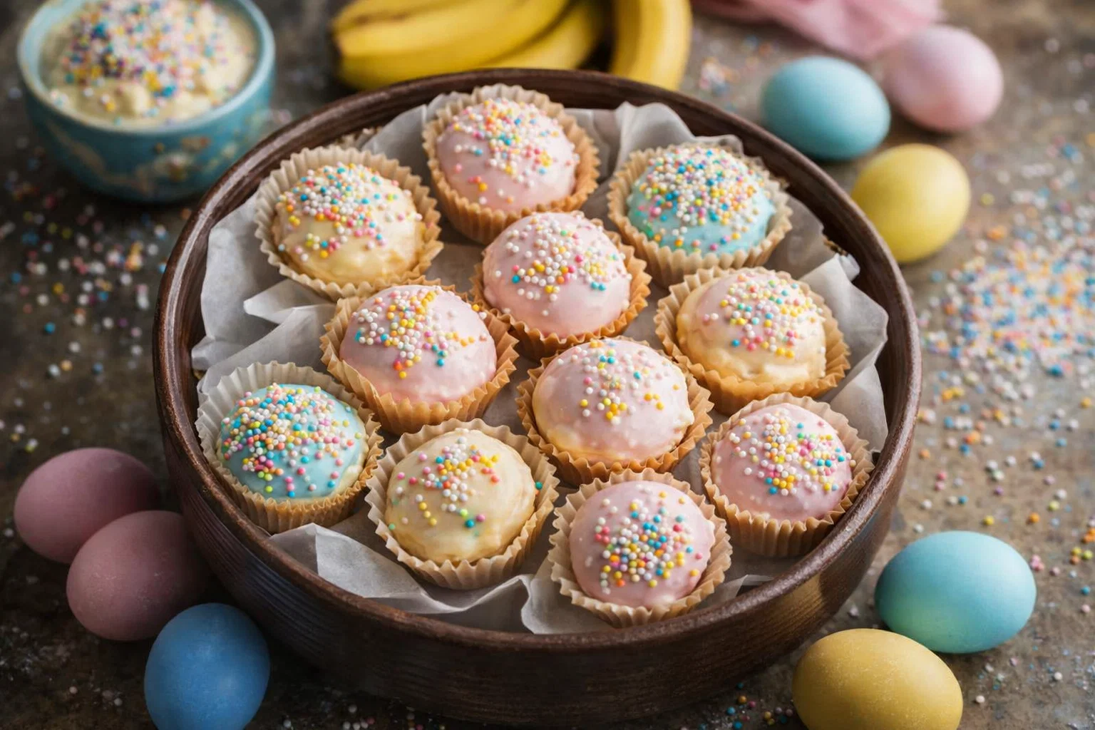 Easy Banana Pudding Easter Truffles