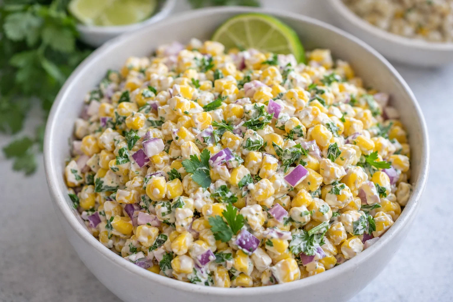 Easy Street Corn Salad With Greek Yogurt