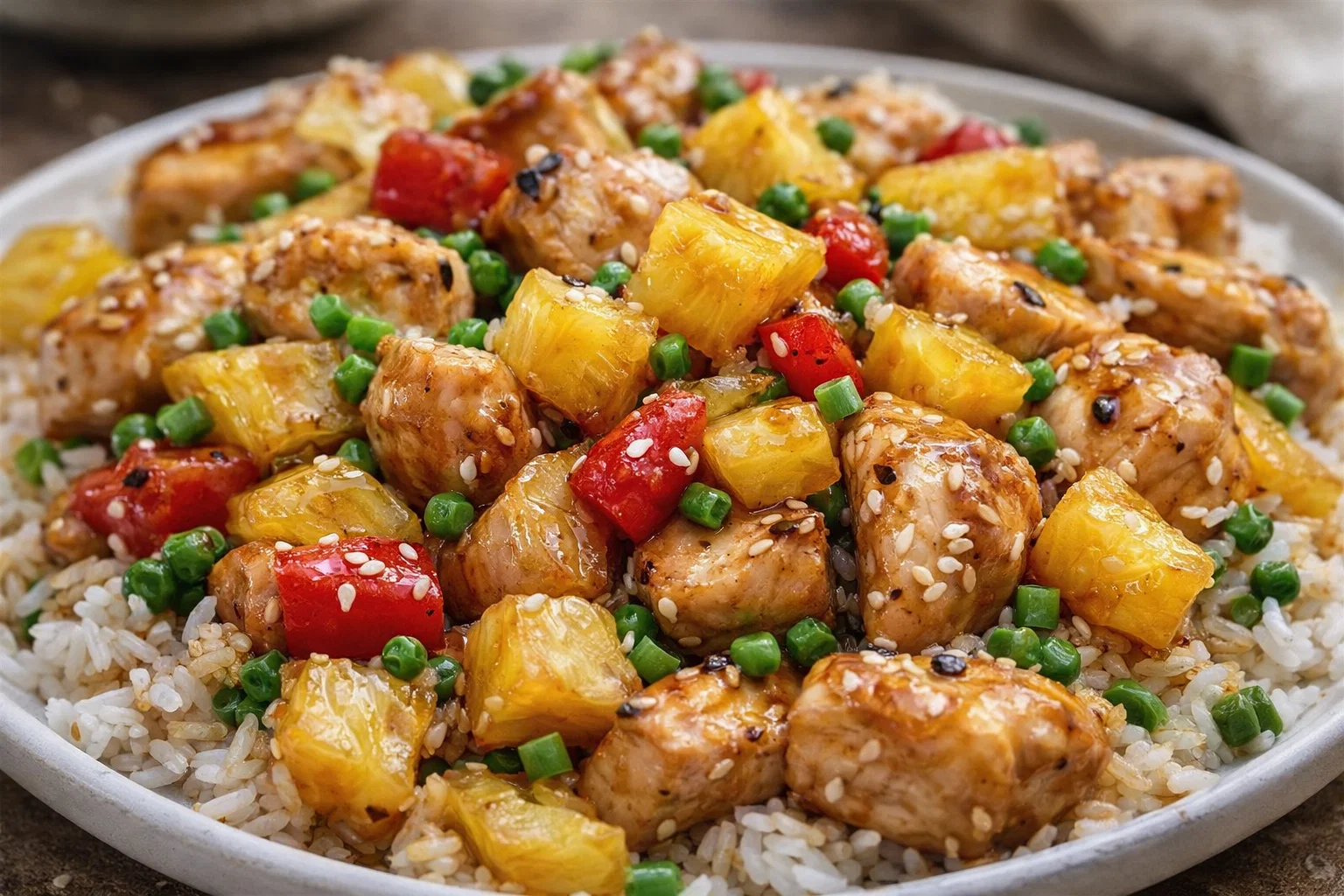 Easy Pineapple Chicken And Rice Dinner