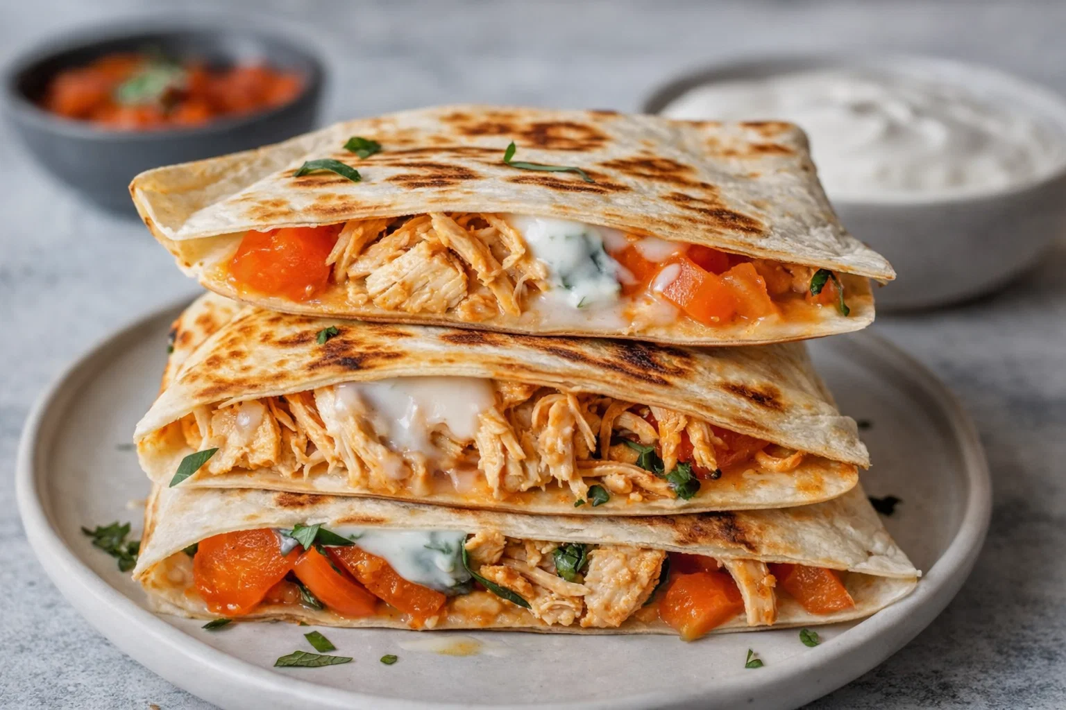 Easy Keto Chicken Quesadilla Low Carb