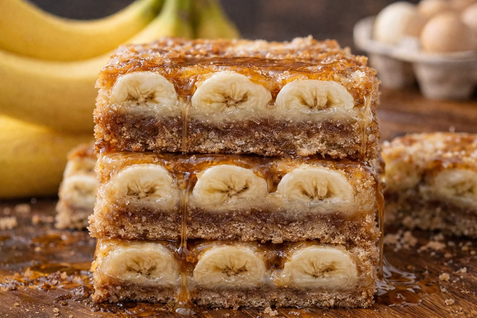 Easy Ooey Gooey Banana Bars Dessert