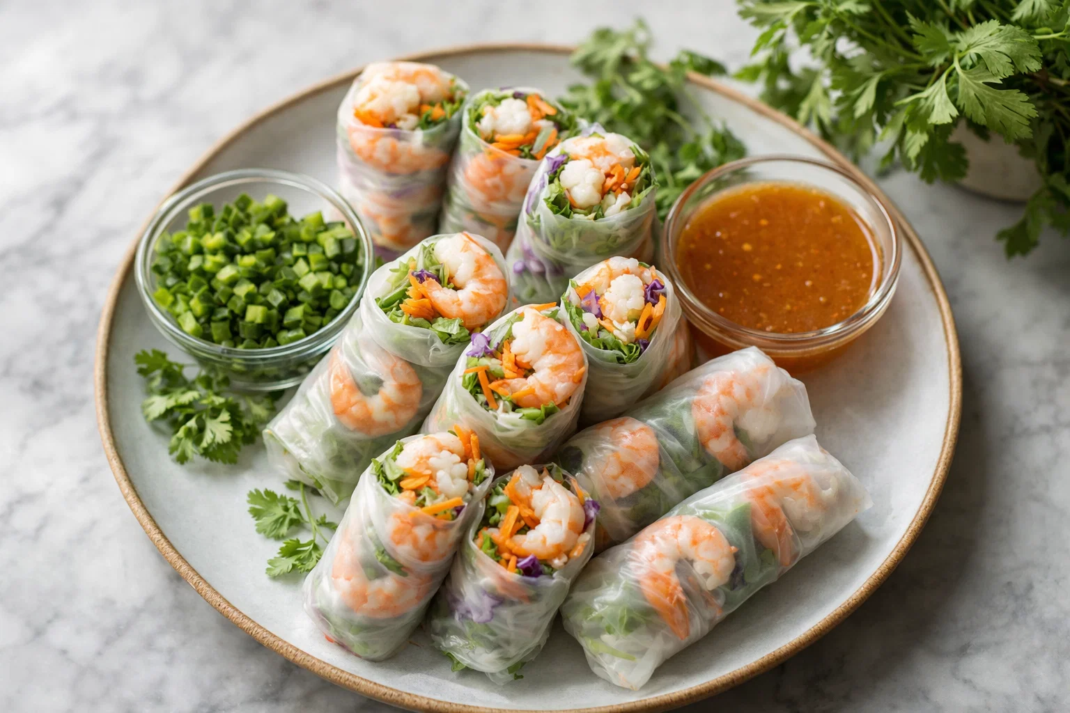 Easy Shrimp Spring Rolls Fresh Healthy Appetizer