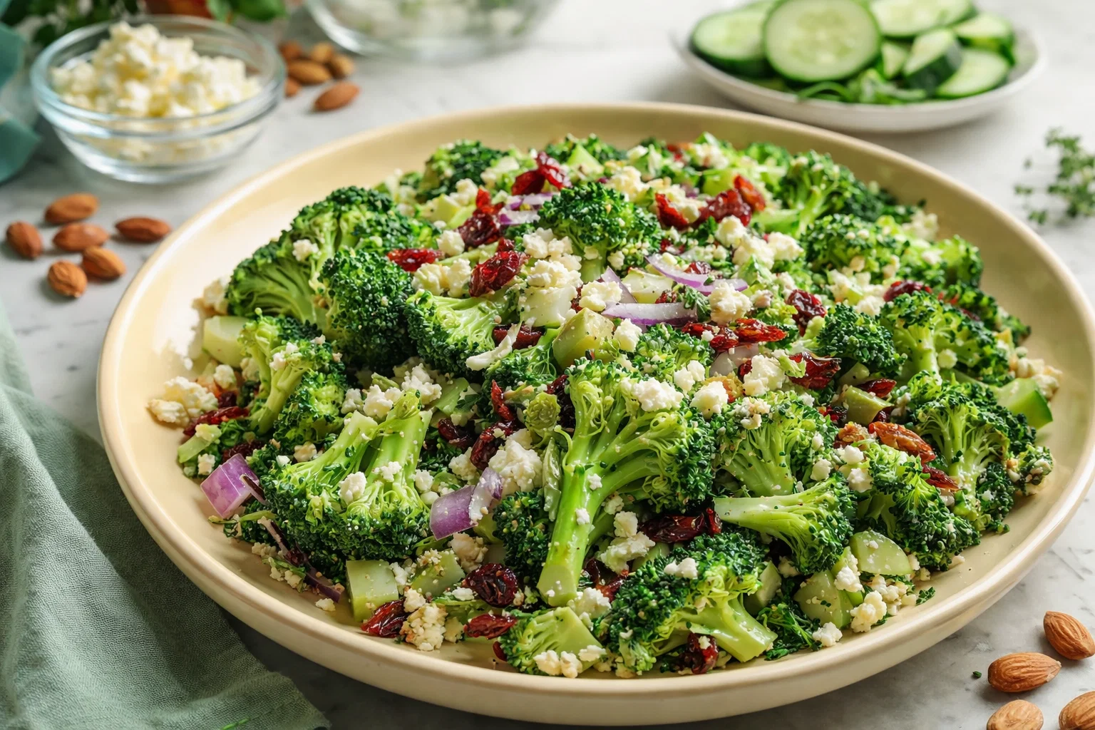 Feta Greek Broccoli Salad