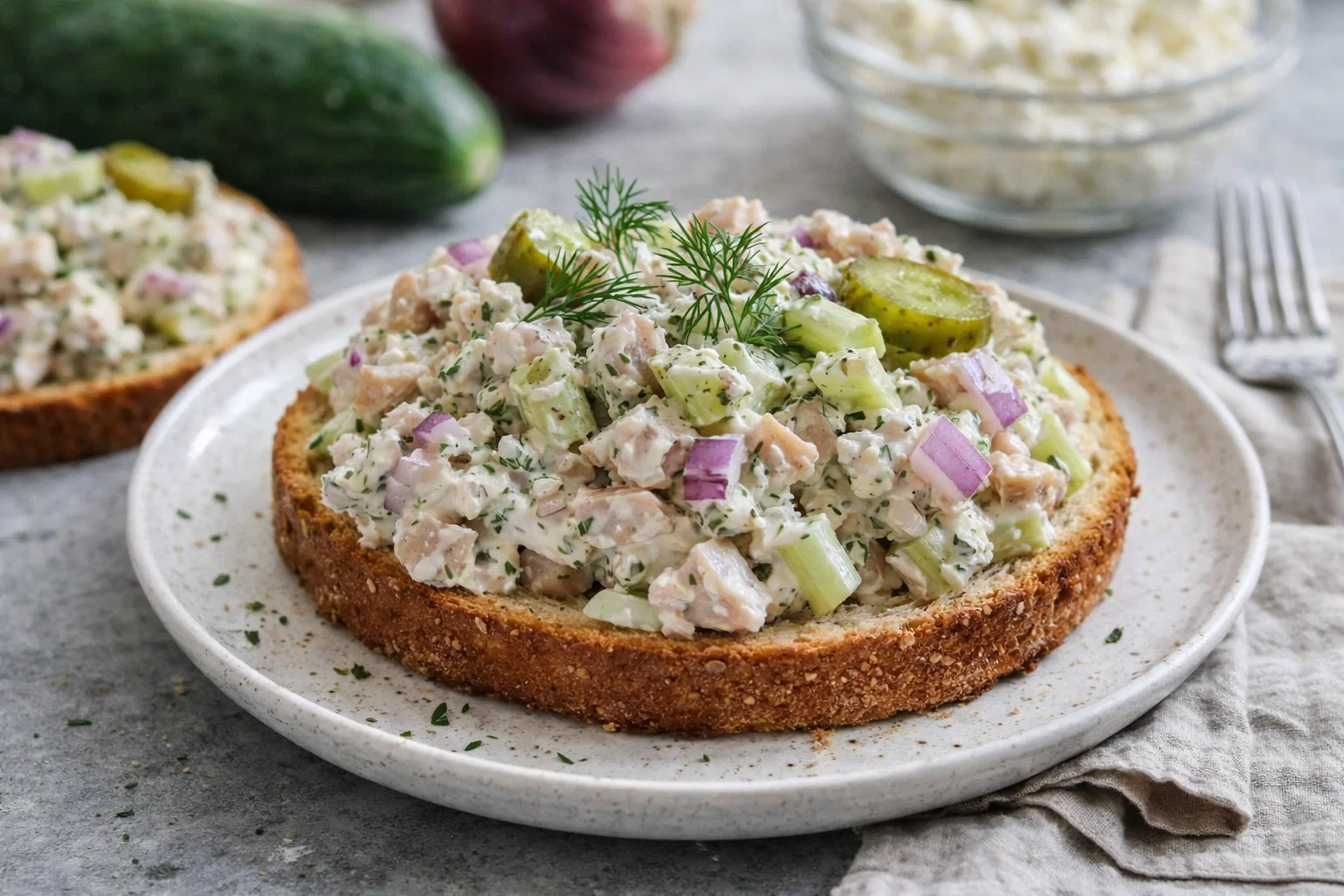 Easy Cottage Cheese Tuna Salad Healthy Lunch