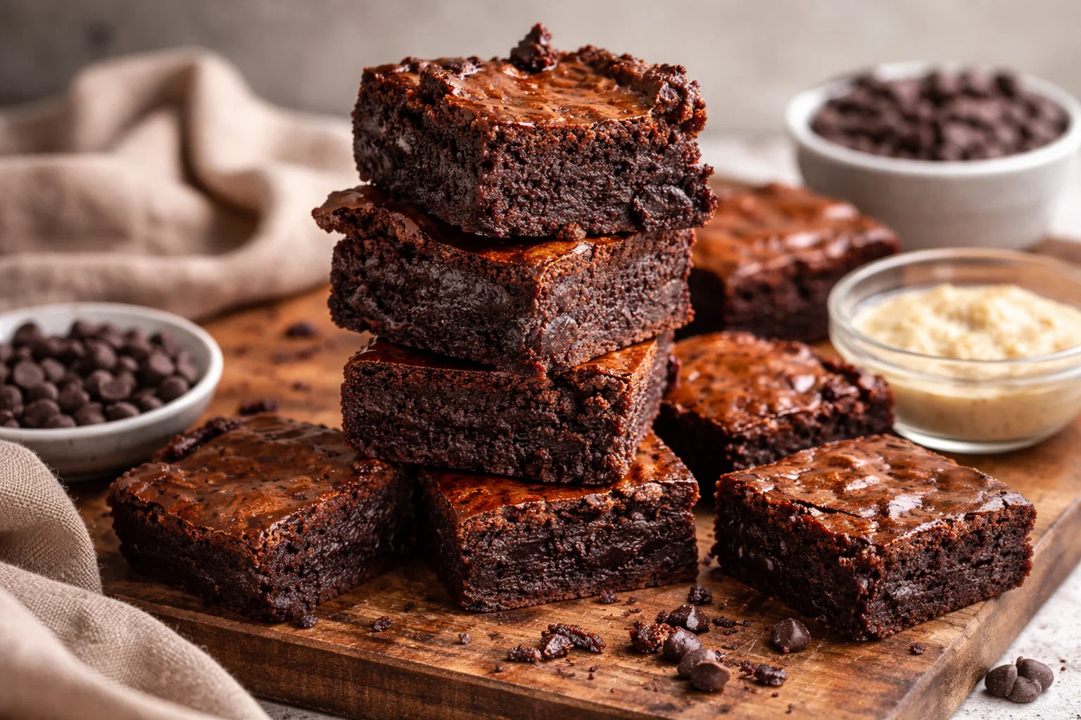 Moist Vegan Sourdough Brownies