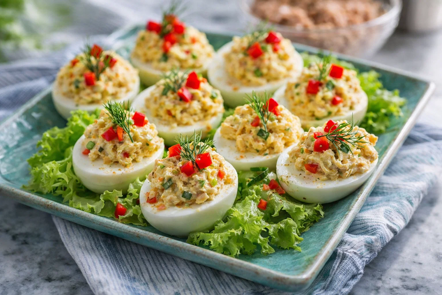 Mouthwatering Deviled Eggs With Tuna