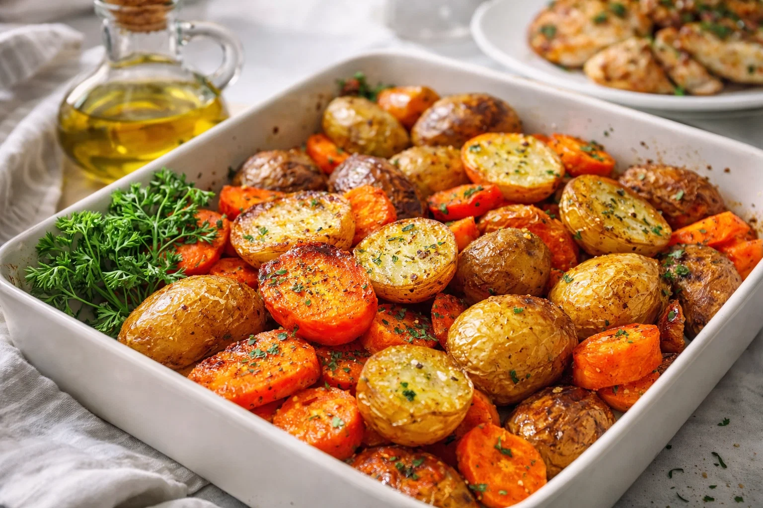 Oven Roasted Potatoes And Carrots