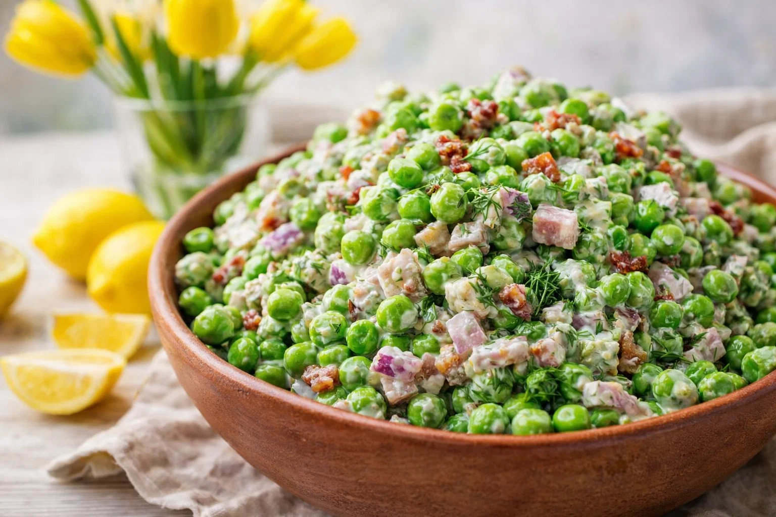 15-Minute Dairy Free Pea Salad