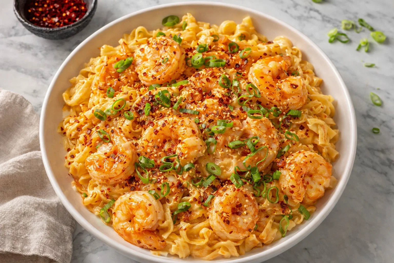 Quick Bang Bang Shrimp Noodles