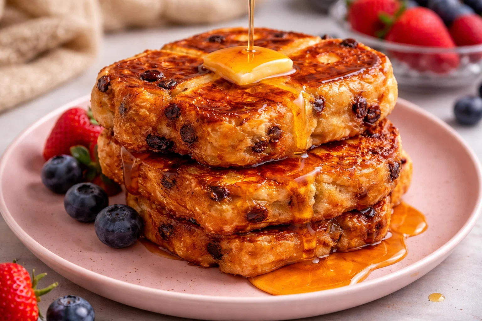 Quick Hot Cross Bun French Toast