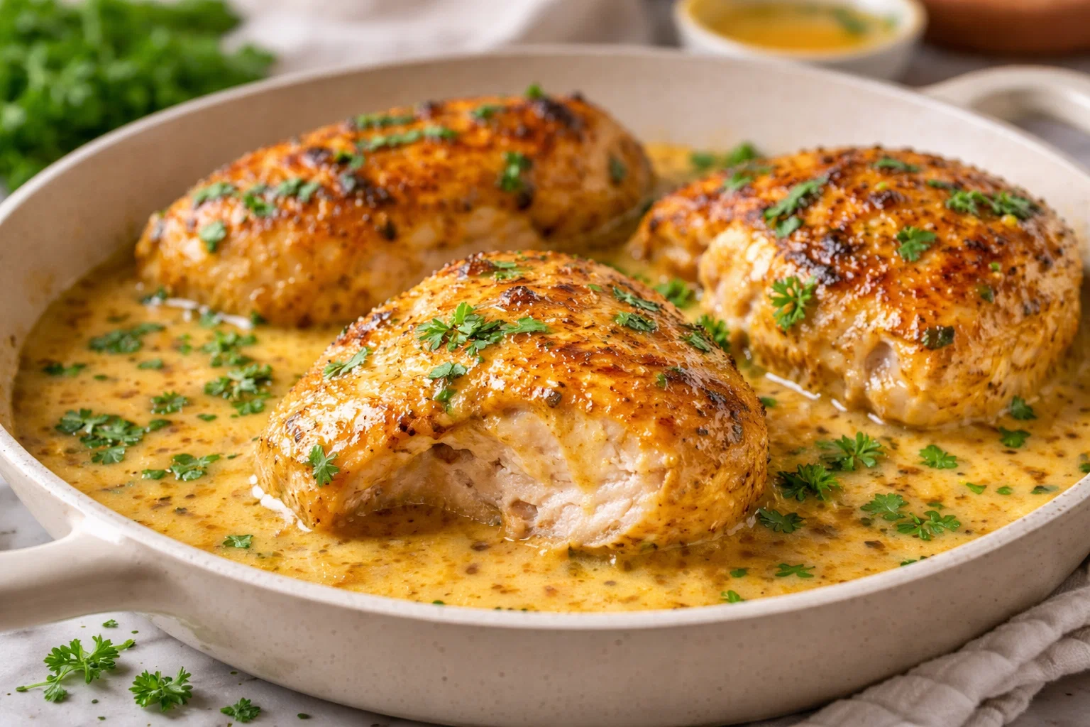 IM Obsessed With Super Creamy Honey Mustard Chicken