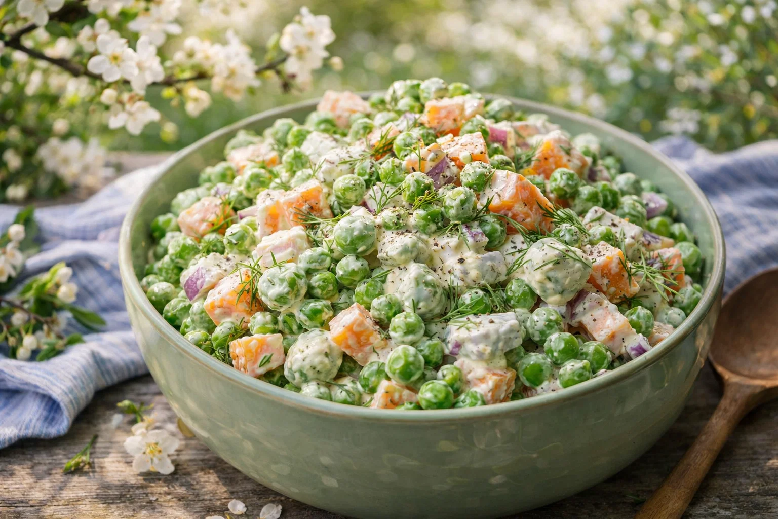 Cheddar Gluten Free Pea Salad