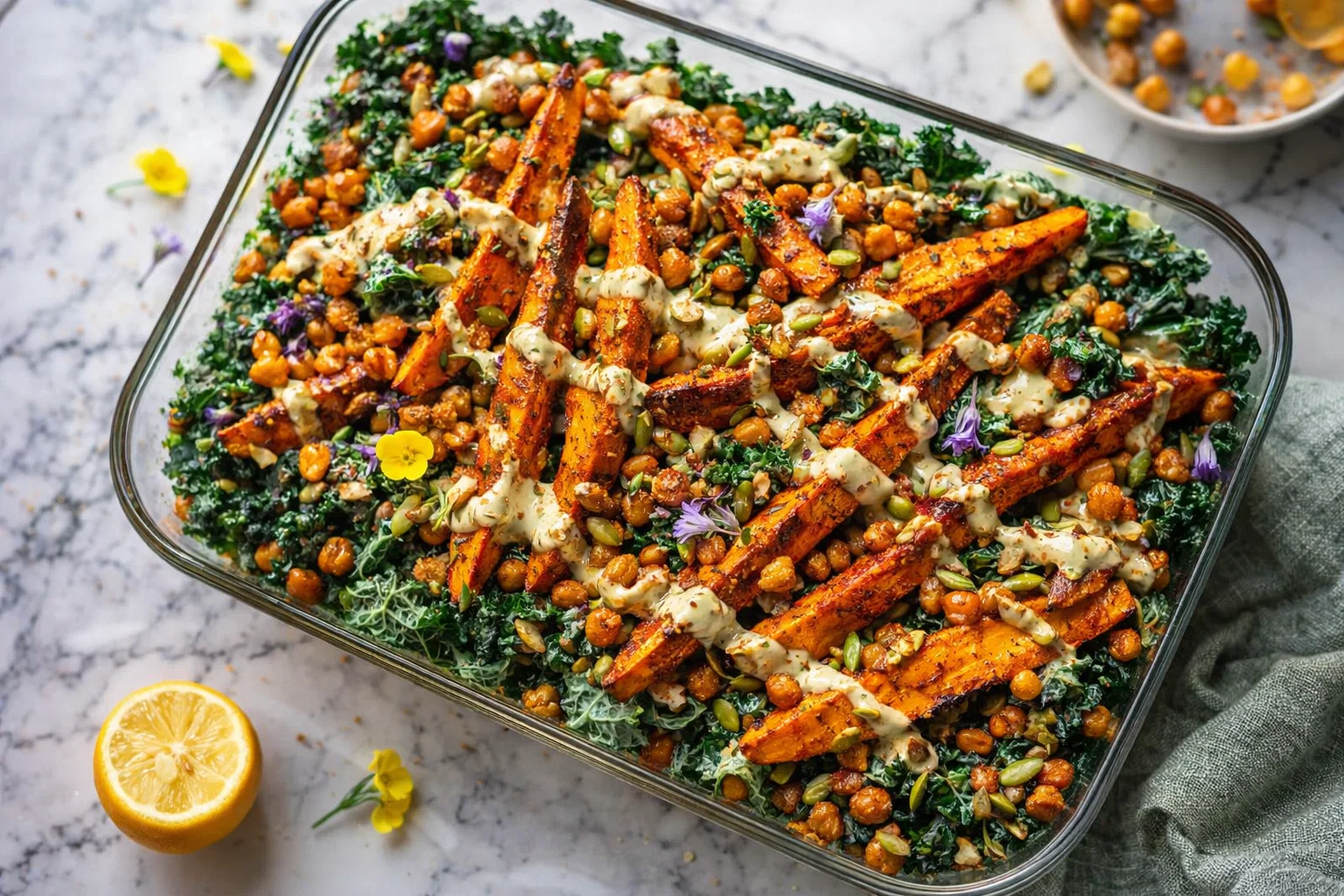 Best Creamy Kale And Sweet Potato Salad