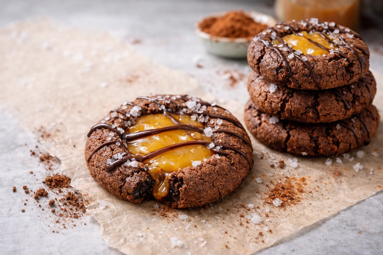 Tasty Condensed Milk Thumbprint Cookies