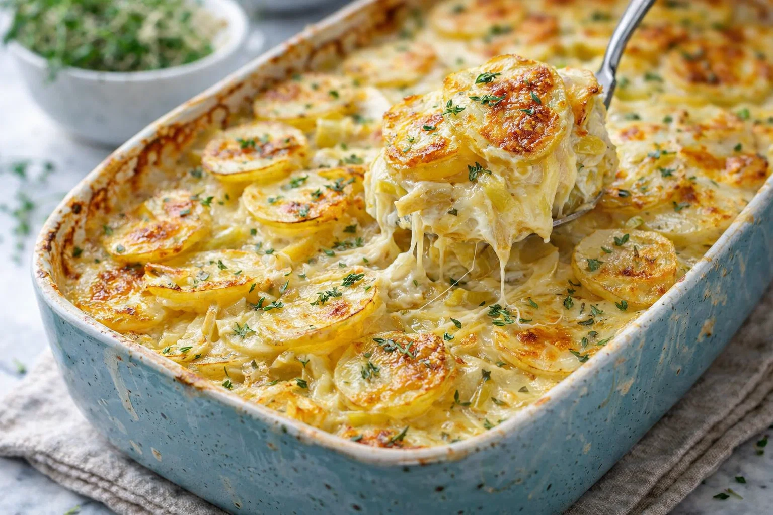 Mouthwatering Scalloped Potatoes With Leeks