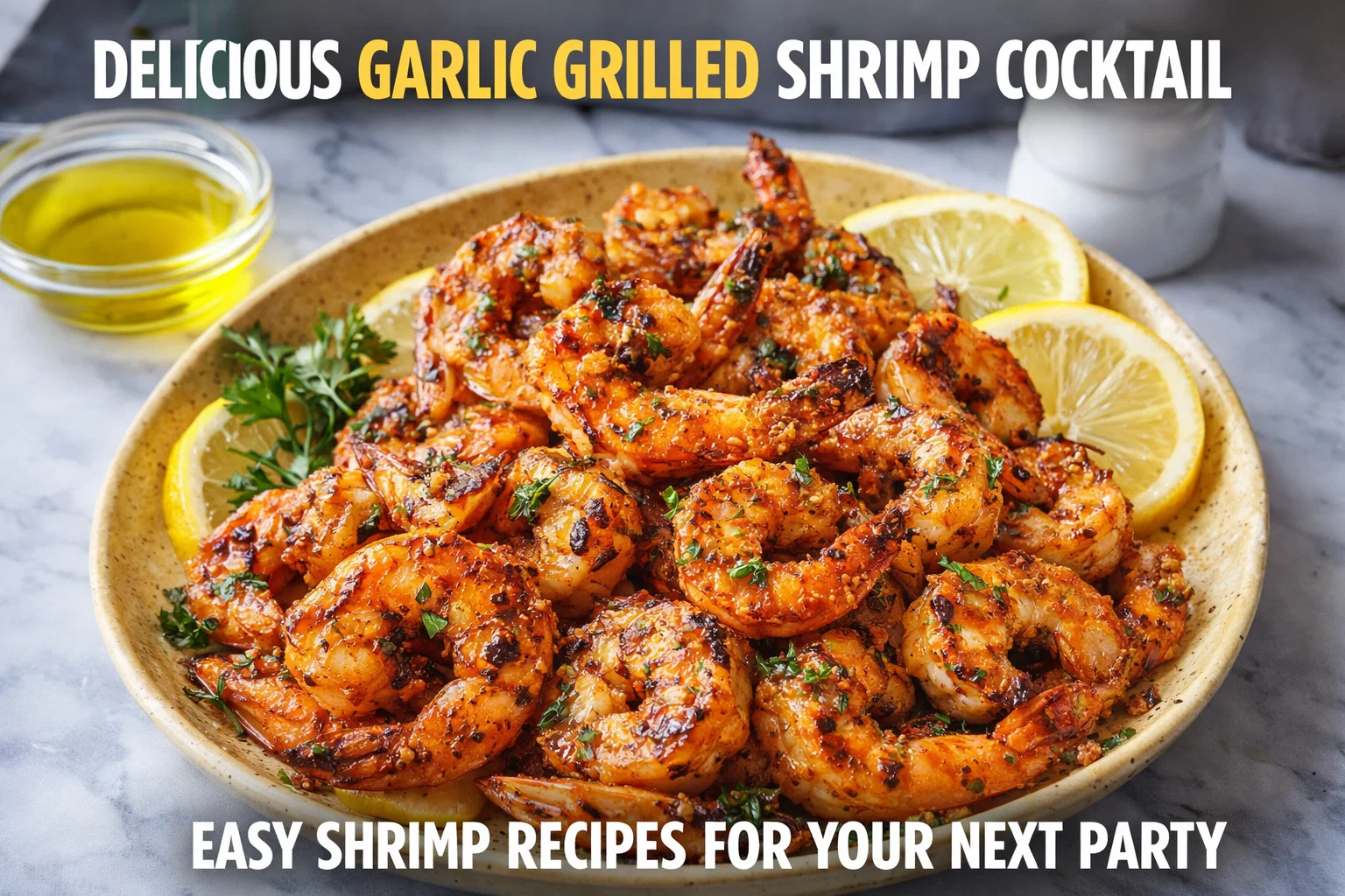 Garlic Grilled Shrimp Cocktail