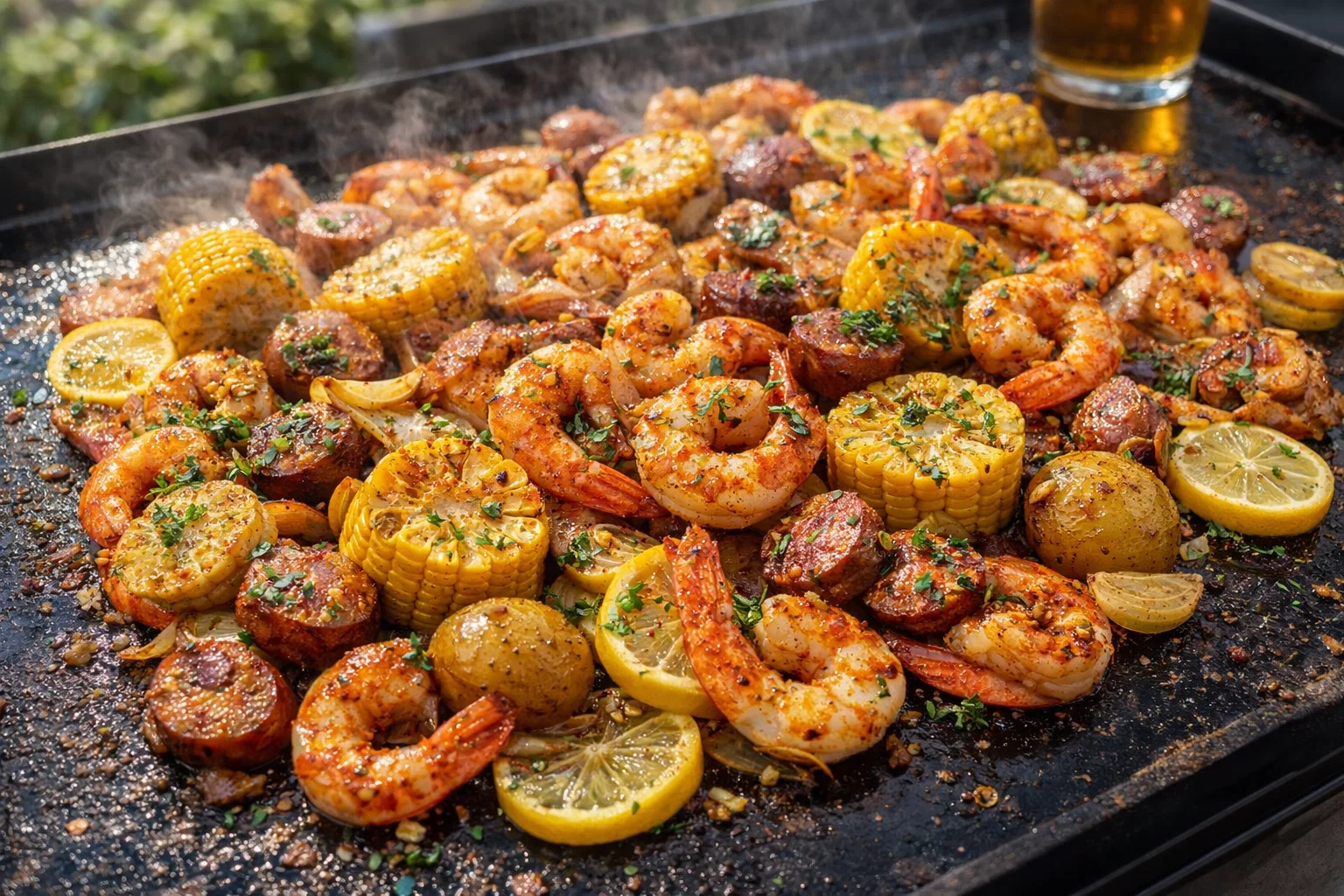 Simple Blackstone Griddle Shrimp Boil