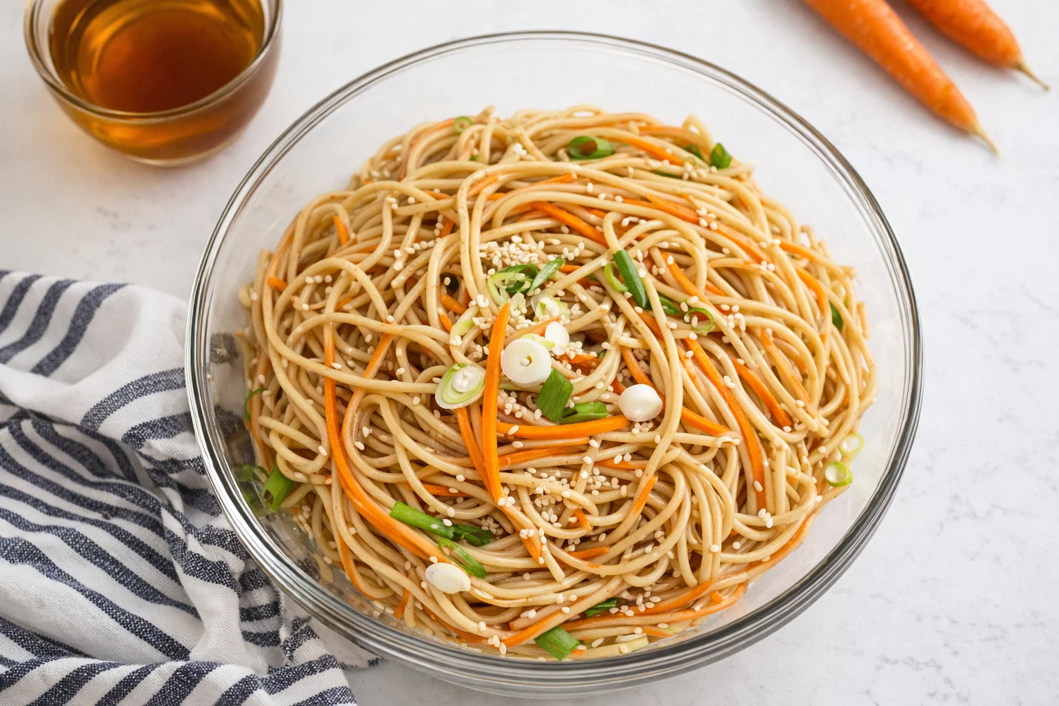 Tasty Cold Sesame Noodle Salad Easy