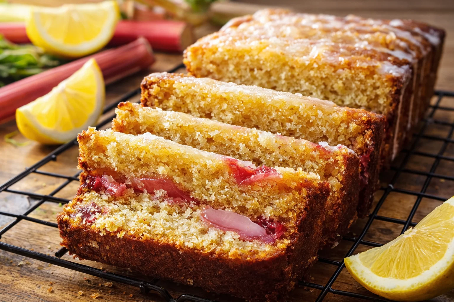 Easy Lemon Rhubarb Sunshine Loaf Recipe