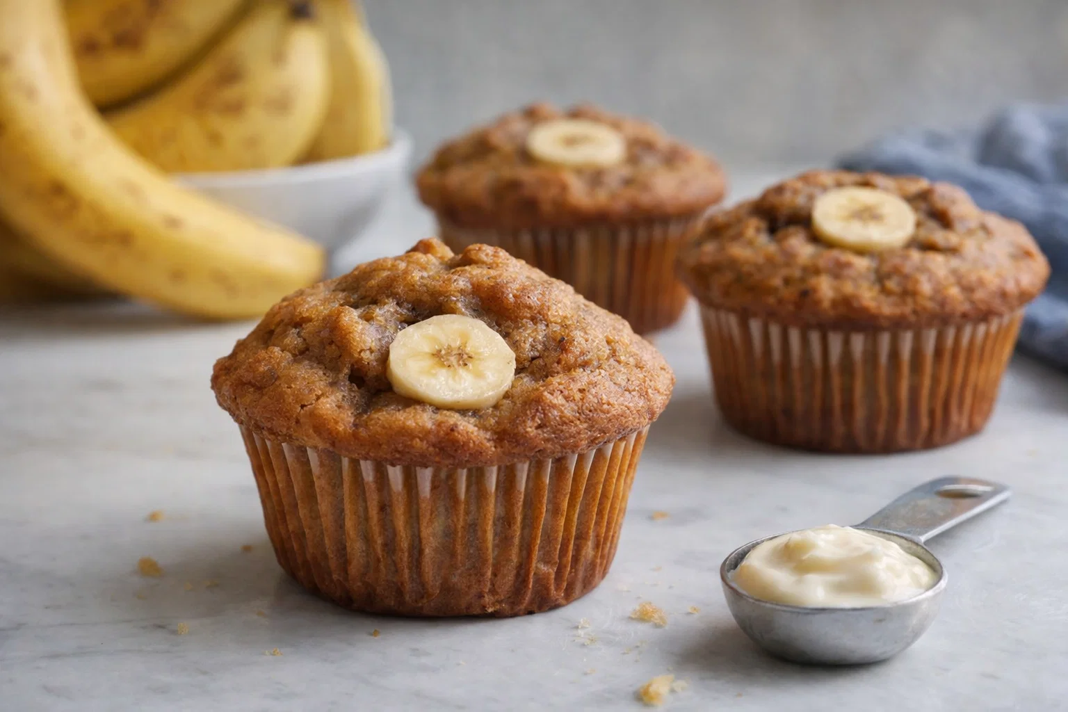 Easy Low Calorie Banana Muffins Recipe