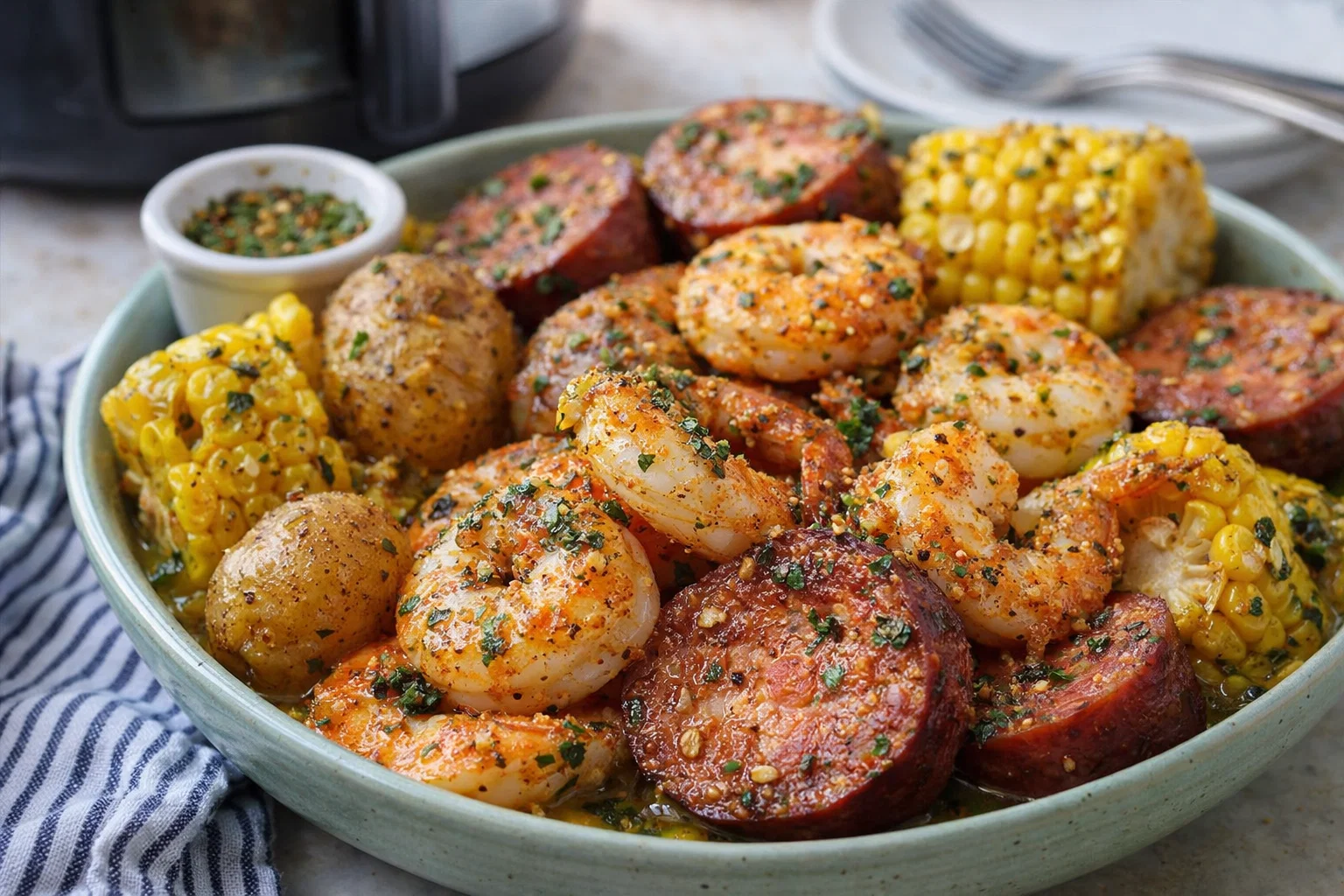 One-Pot Air Fryer Shrimp Boil
