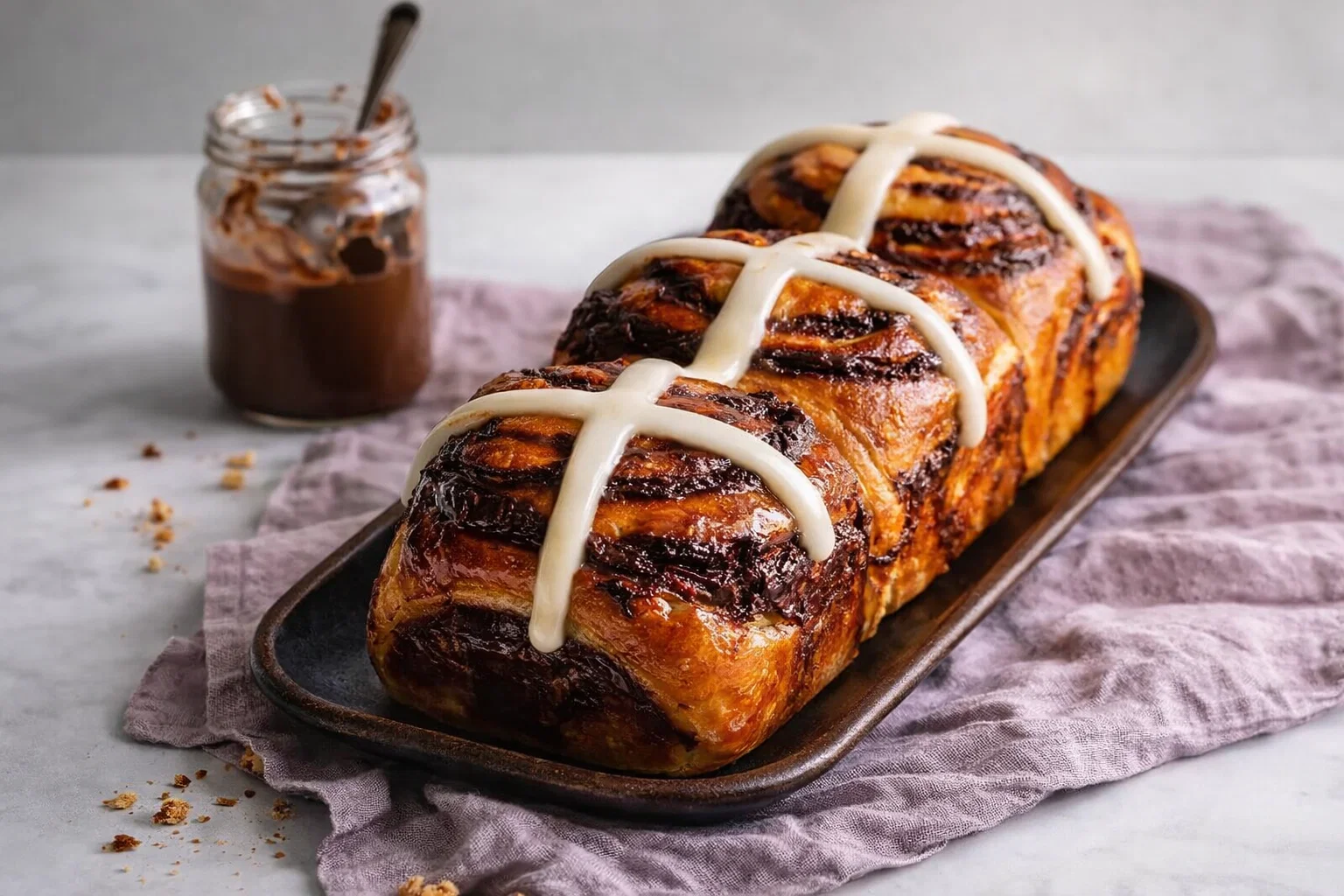 The Most Addictive Chocolate Hot Cross Buns Ever