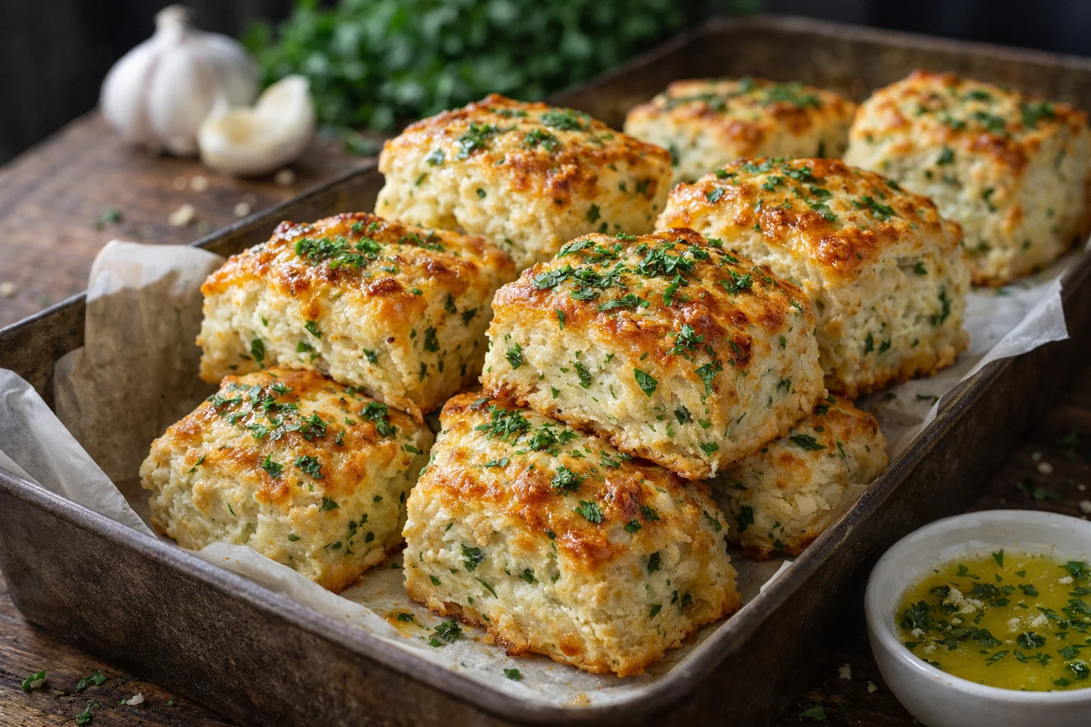 Irresistible Garlic Bread Biscuits