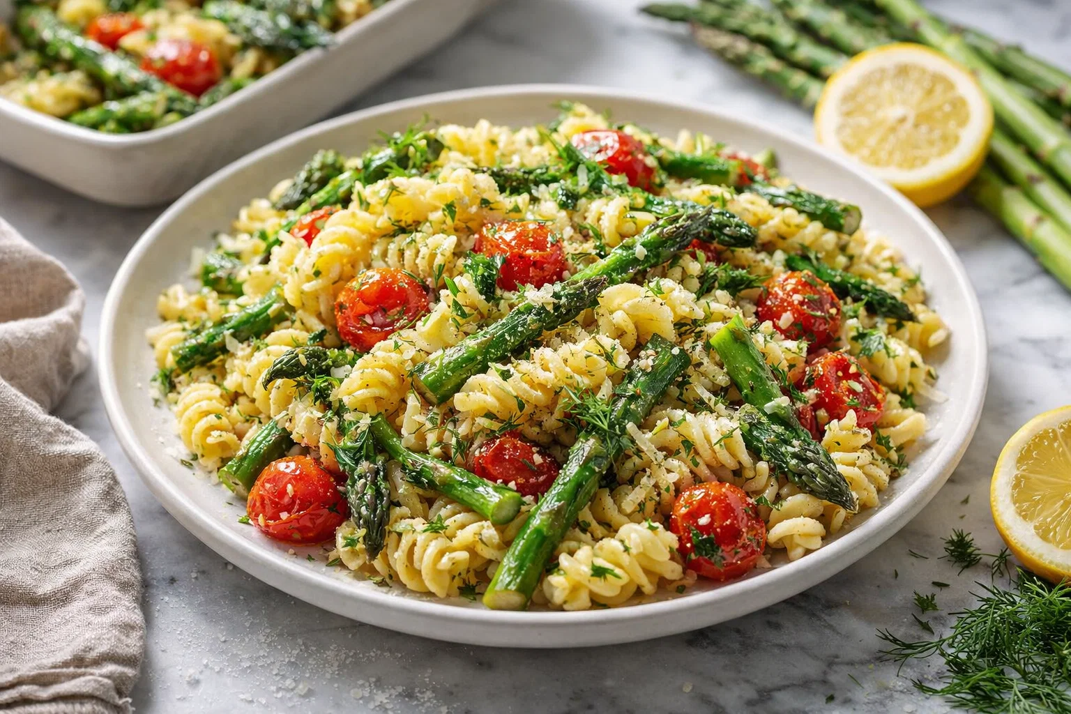 Irresistible Lemon Asparagus Pasta Salad