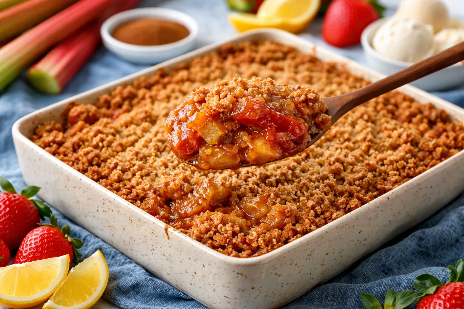 I CanT Stop Making This Perfect Rhubarb Crisp Recipe