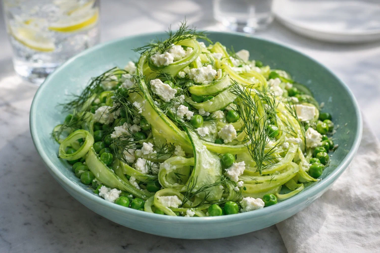 Light Cucumber Pea Salad