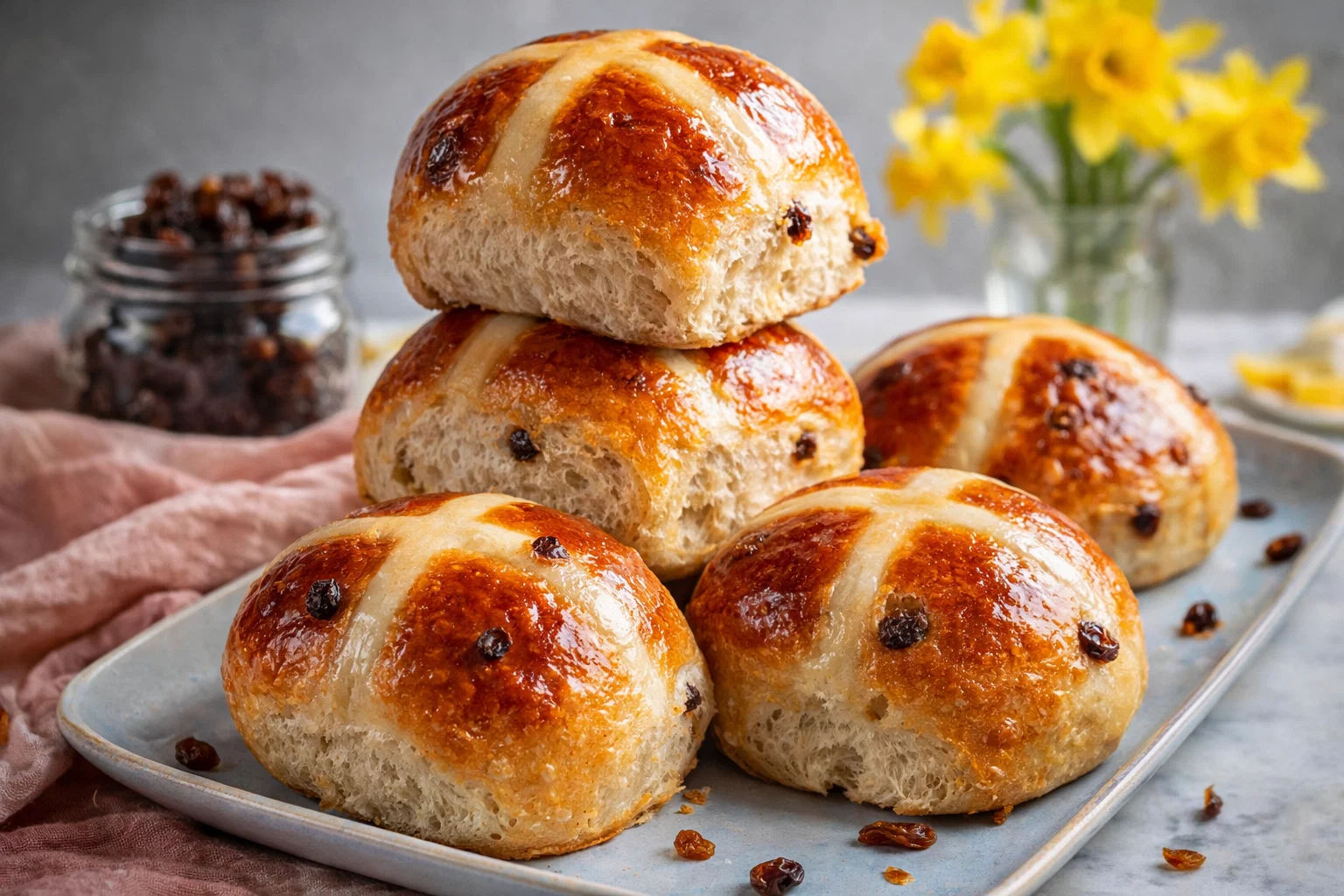 Perfect Tangzhong Hot Cross Buns