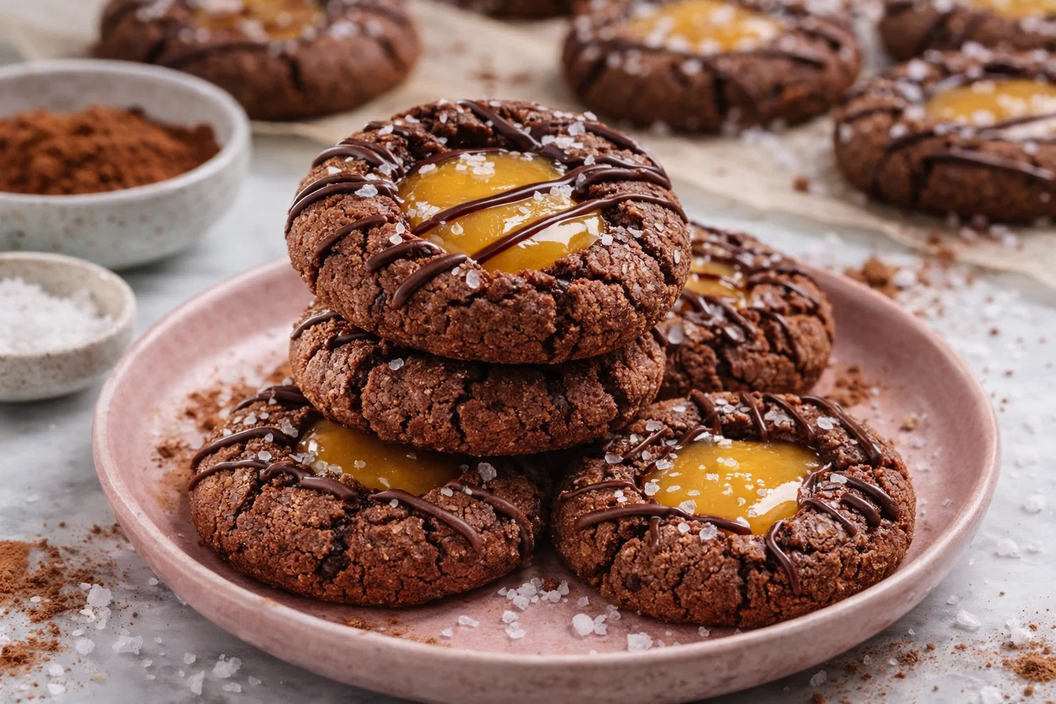 Quick Condensed Milk Thumbprint Cookies