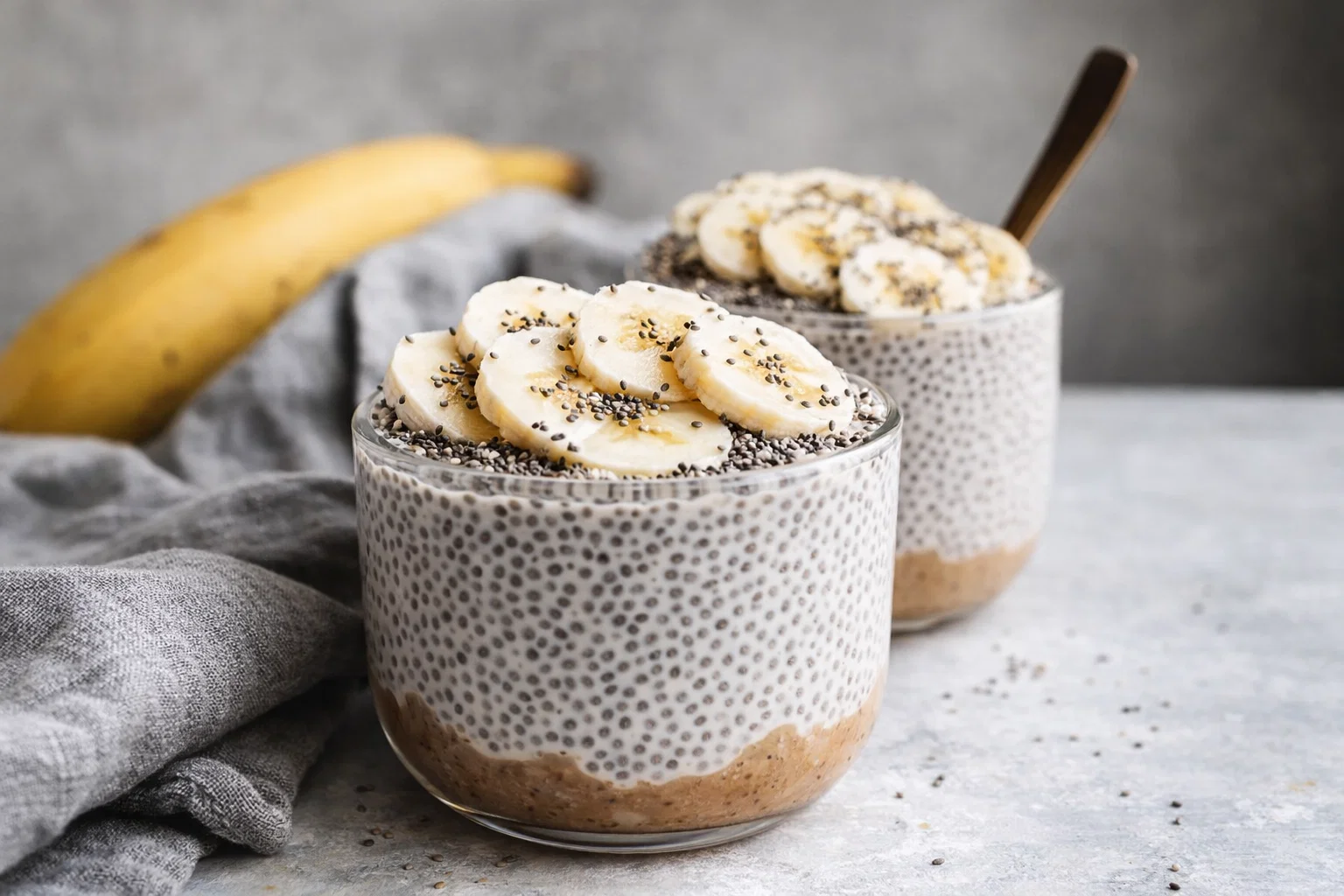 Tasty Banana Chia Pudding Healthy Breakfast