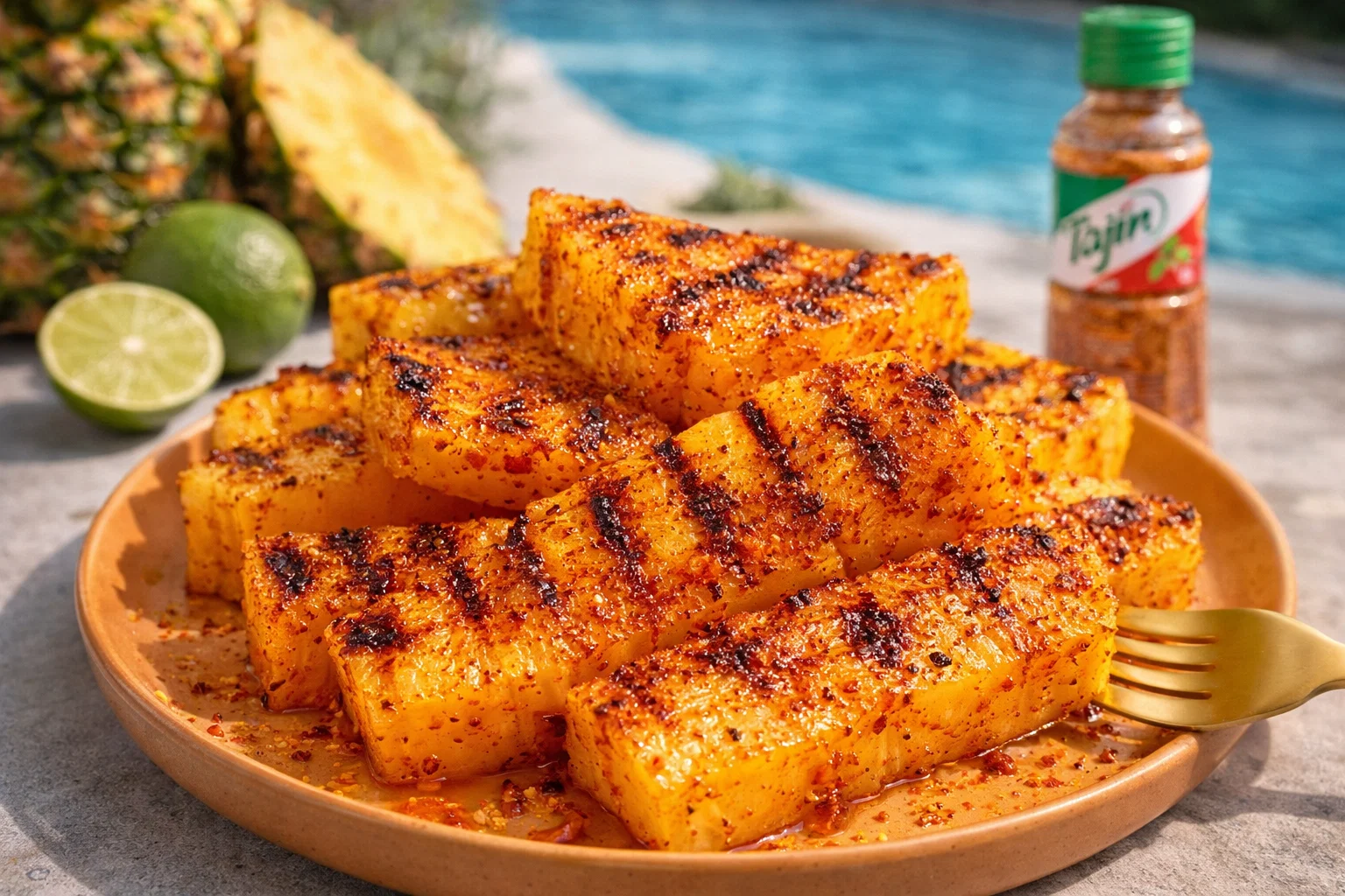 Tasty Tajin Grilled Pineapple