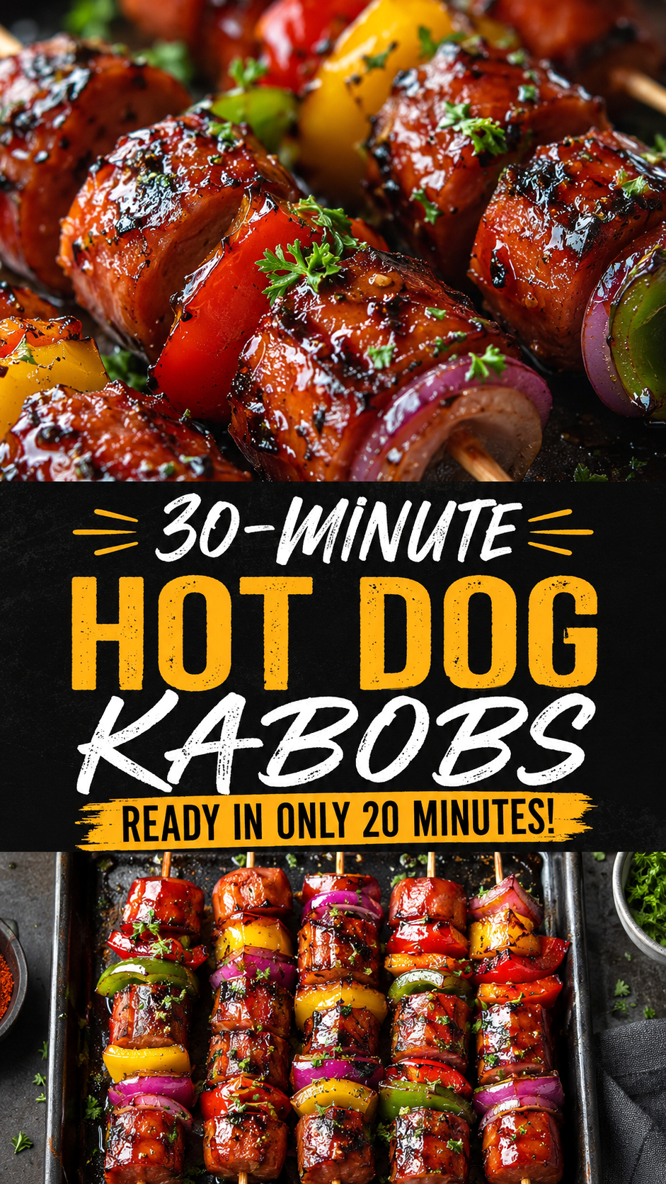 30-Minute Hot Dog Kabobs with Pineapple Peppers Easy Dinner Recipe