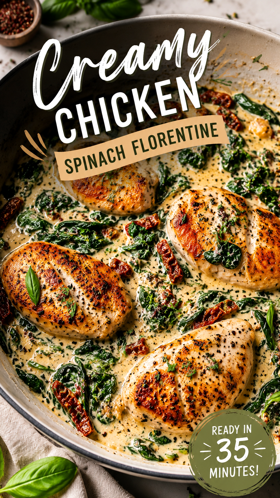 Creamy Chicken Spinach Florentine Recipe for Easy Weeknight Dinners