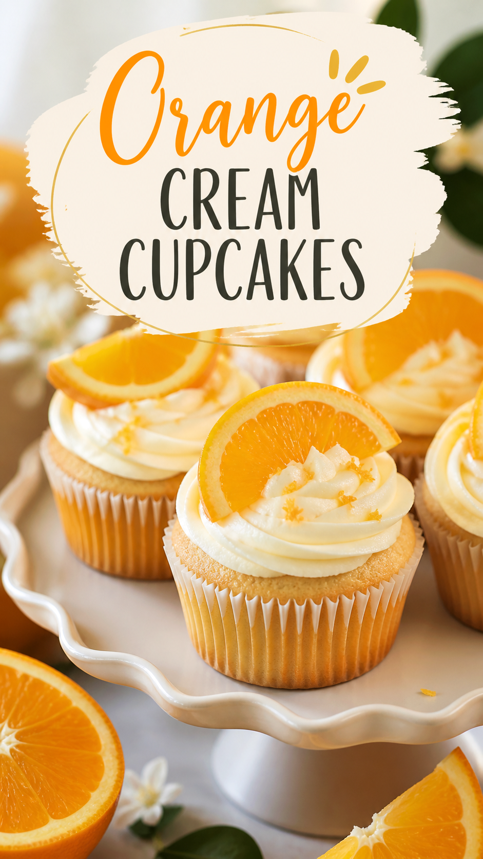 Easy Orange Cream Cupcakes Recipe – Moist Citrus Dessert with Creamy Frosting
