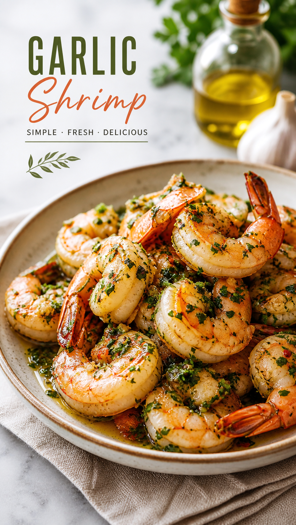 Garlic Butter Shrimp Recipe with Fresh Herbs Easy Seafood Dinner Idea